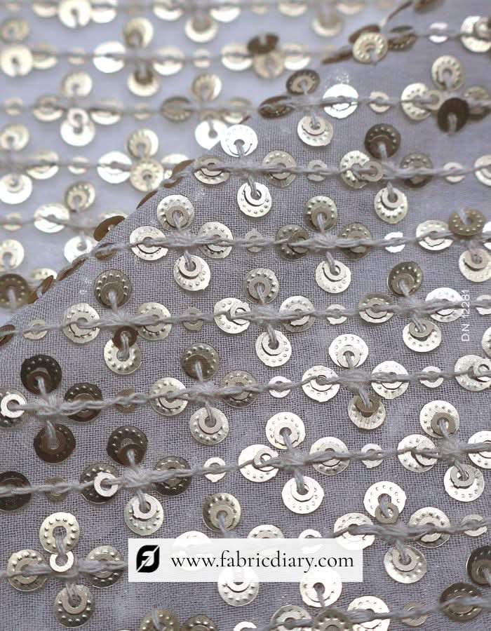 Online sequin fabric for golden women’s blouse designs