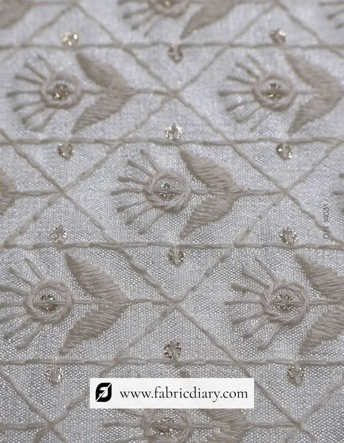 Luxury look fabric for groom's sherwani with embroidery