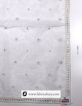 Designer mirror embroidery dupatta – nylon organza scarf for gowns