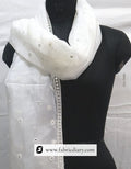 Buy mirror work dupatta – embroidered nylon organza fabric for dresses