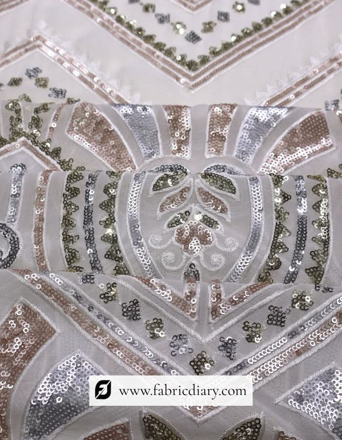 Sequin fabric for lehenga and modern wedding gown fashion