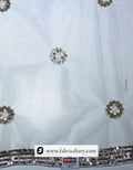 Embroidered net dupatta fabric with sequins – ethnic fashion accessory fabric