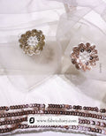 Net Sequins Embroidered Dupatta Fabric – #82