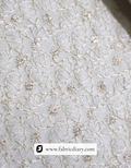 Embroidered off-white fabric for men's wedding suits