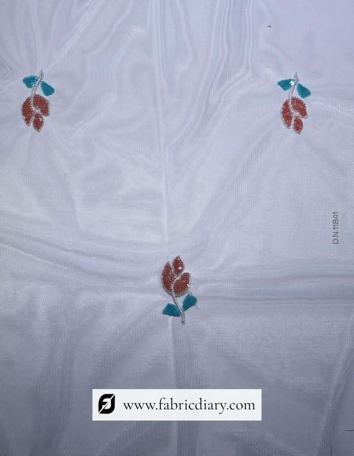Designer dupatta material with sequin work – custom bulk fabric exporter
