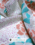 Designer fabric with daman-style sequins – bulk supplier for ethnic wear