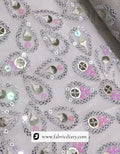 Pink and gold sequin fabric – designer material for custom garments