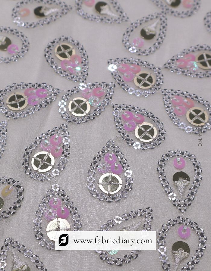 Buy embroidered pink gold fabric – wholesale supplier for ethnic dresses