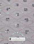 Viscose thread fabric with sequins – premium fabric for gown and dress making