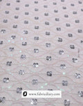 Pink-gold embroidered fabric – wholesale supplier for wedding outfits