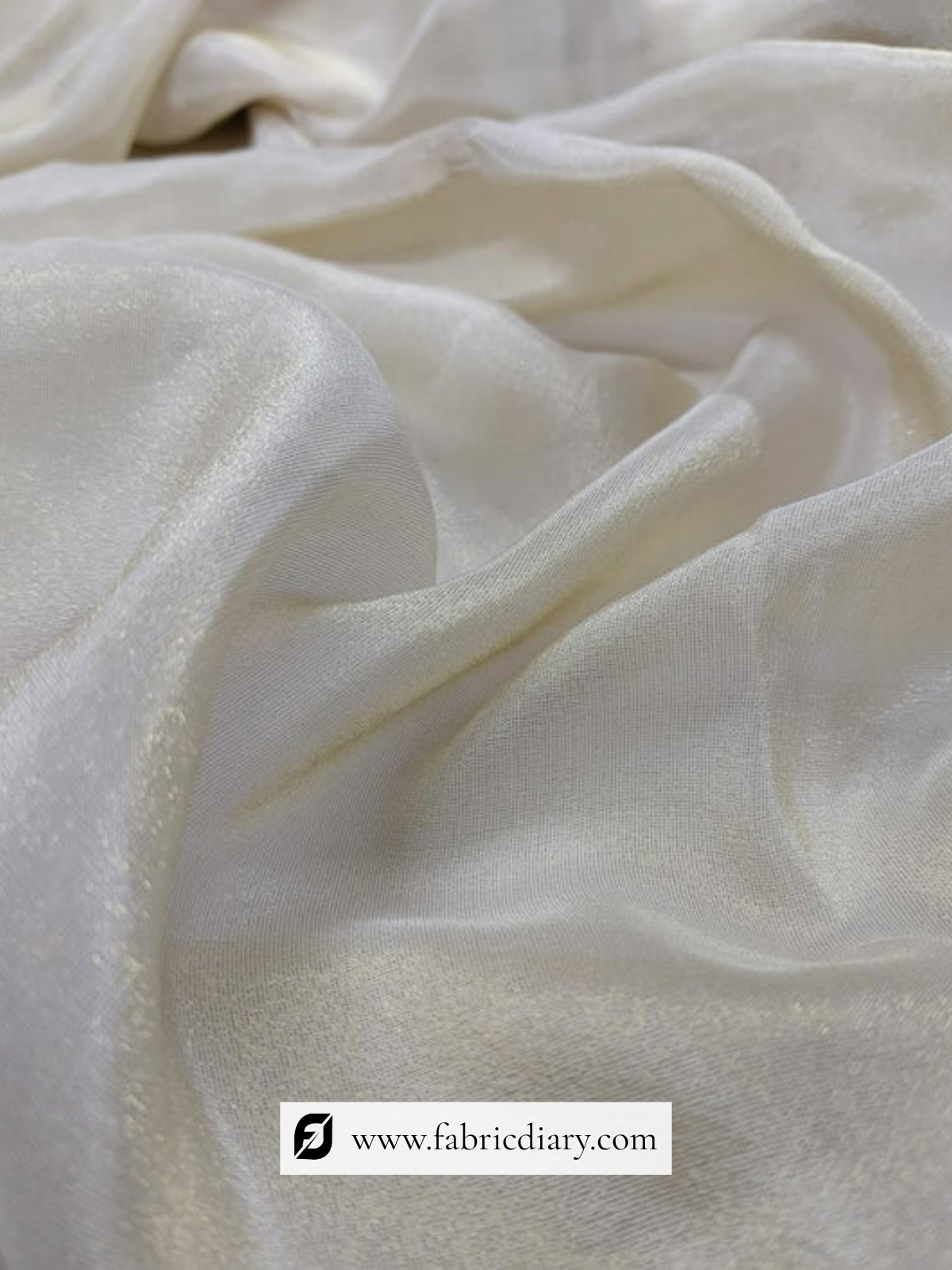 Shimmering gold tissue fabric for ethnic wear