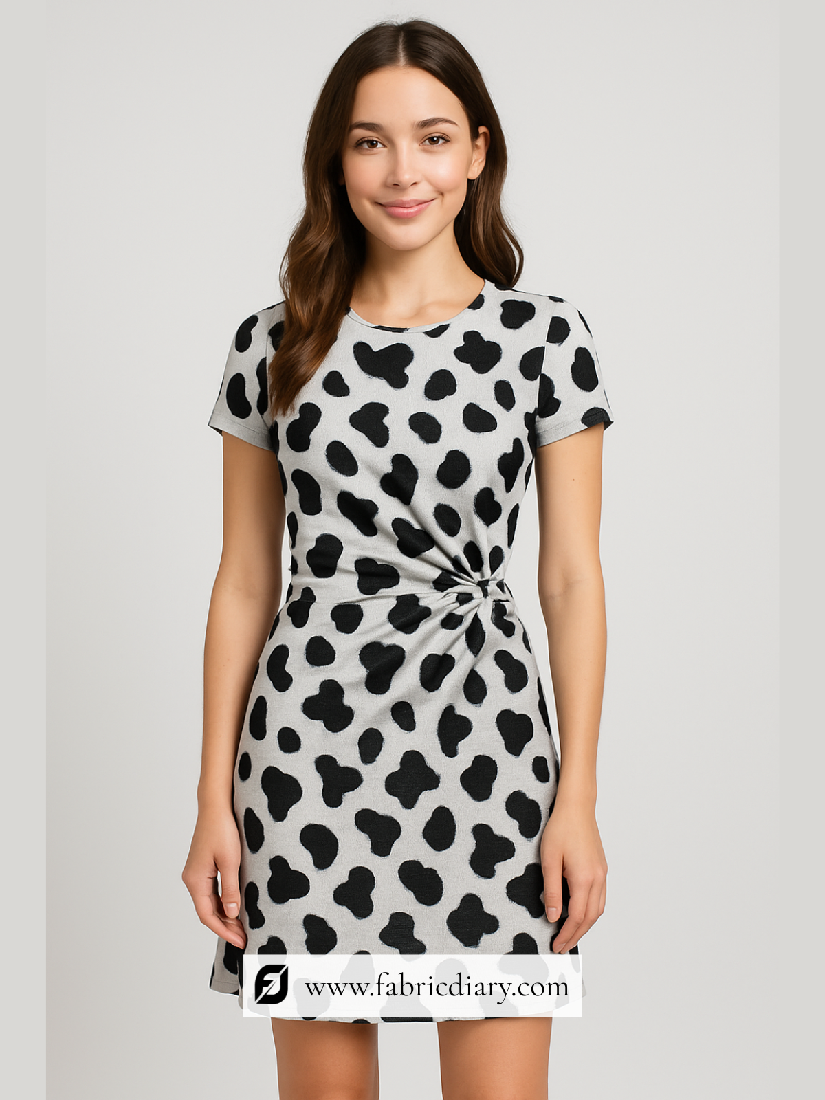Animal print poly fabric for bold fashion statements