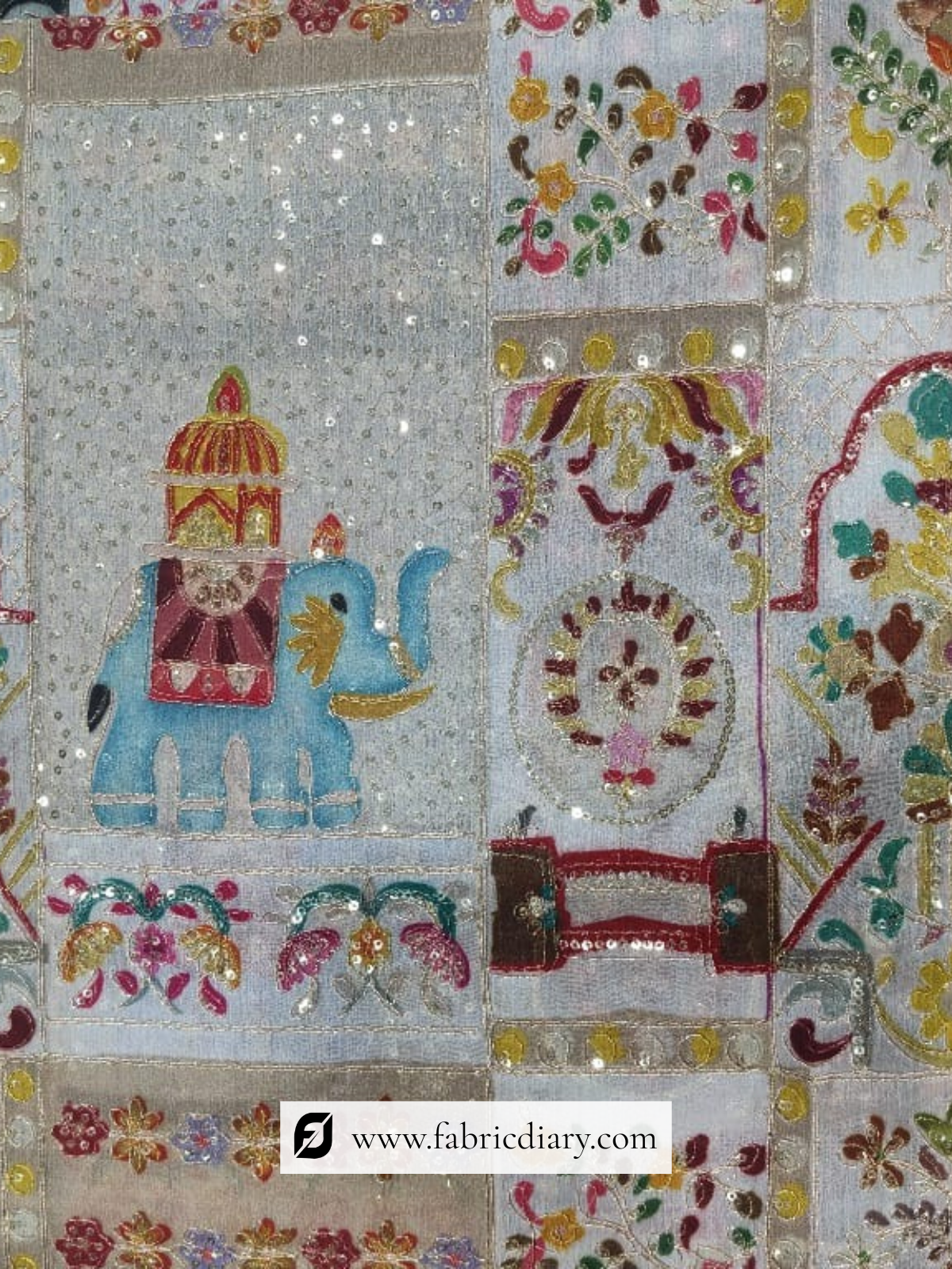 Poly Chinon Position Printed Fabric