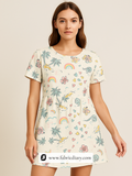 Printed poly rayon fabric for kurtas and tops