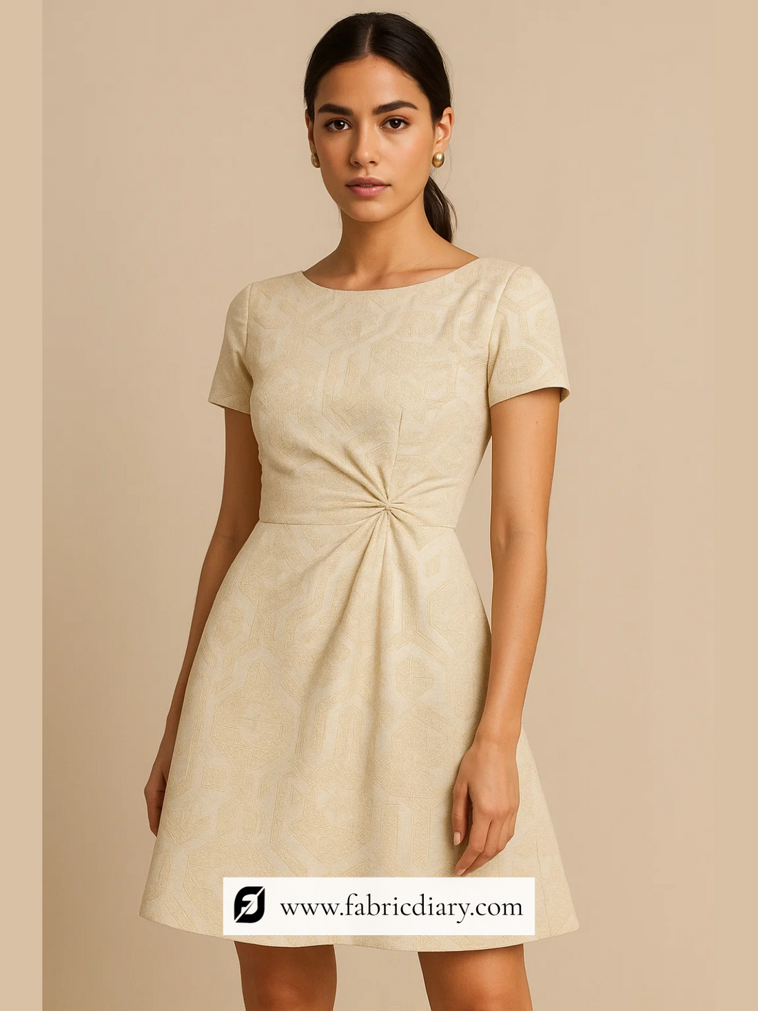 Premium Embroidered Raw Silk Fabric