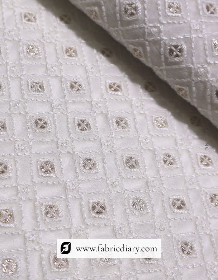 Designer sherwani fabric with thread embroidery – wholesale fashion fabric