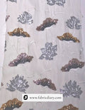 Designer leaf sequined fabric – 54 inch wide material for luxurious garments