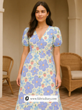 Versatile poly linen printed fabric