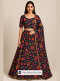Floral position printed pure crepe fabric for dresses