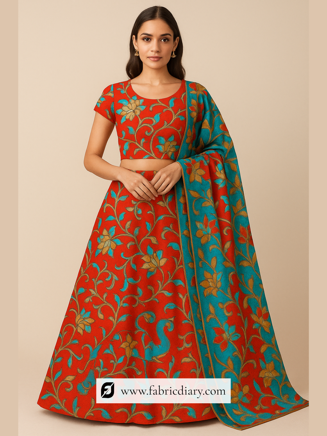 Pure Dola Silk Position Printed Fabric