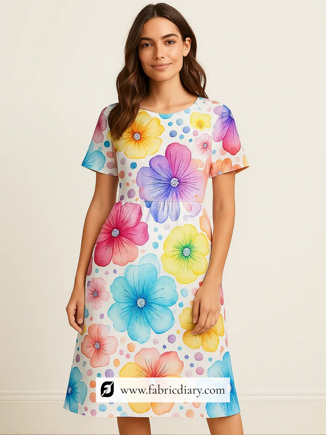 Pure Printed German Chiffon Fabric Featuring Elegant Printed Designs