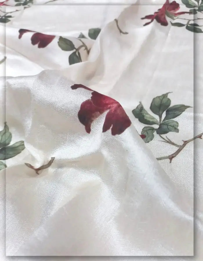 Printed Raw Silk Fabric – Indian Dupion Silk Print
