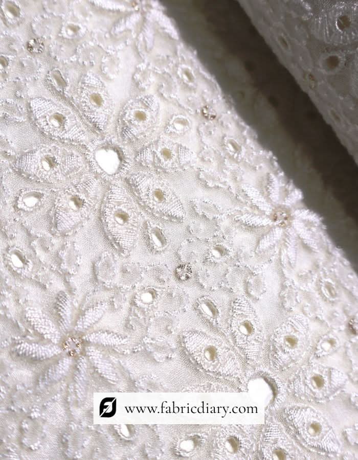 Premium floral embroidery fabric – buy wholesale online for garments