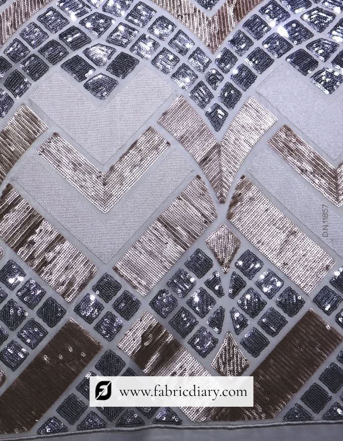 Shining sequins fabric for luxury garments – designer material with worldwide shipping