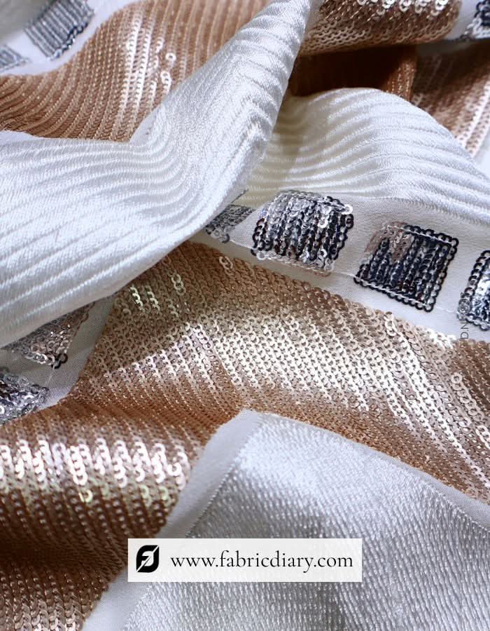 Buy shining sequins fabric – wholesale embroidered material for women’s fashion