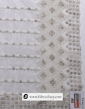 Nylon organza scarf – Lucknowi embroidery for bridal and party dresses