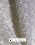 Georgette embroidered fabric – threadwork for ethnic dressmaking
