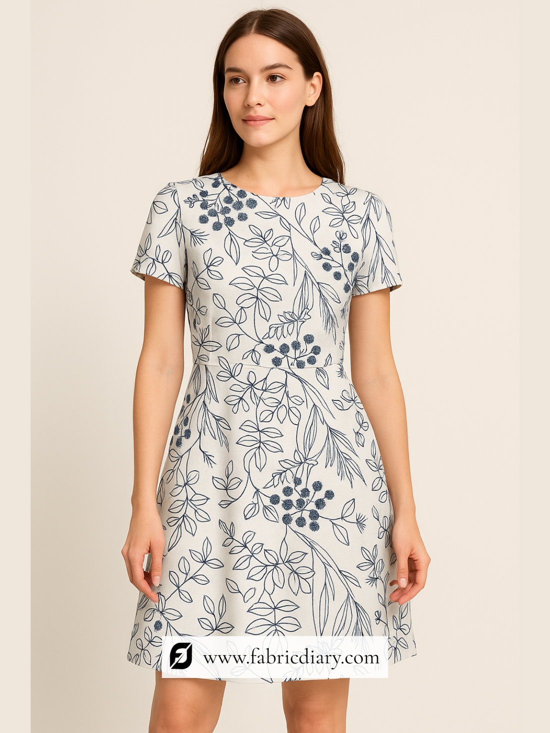 Trending Floral Embroidered Cotton Fabric