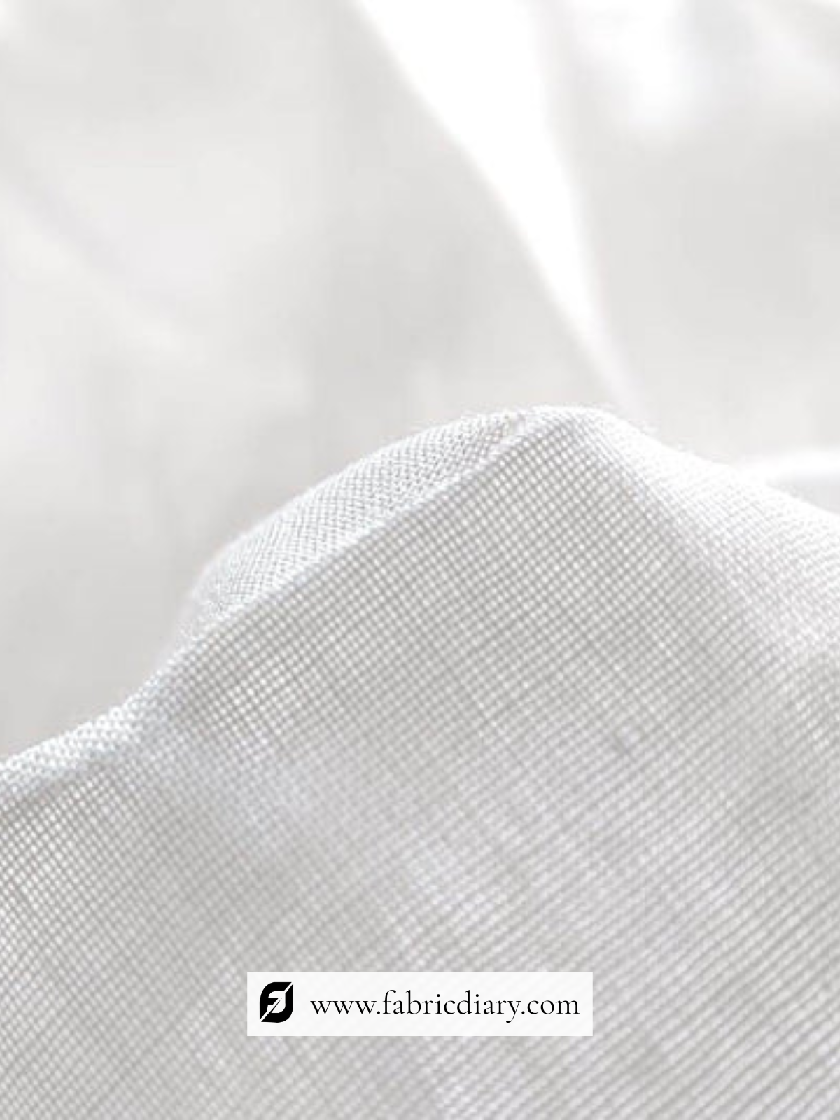 White Cambric cotton fabric for women's wear
