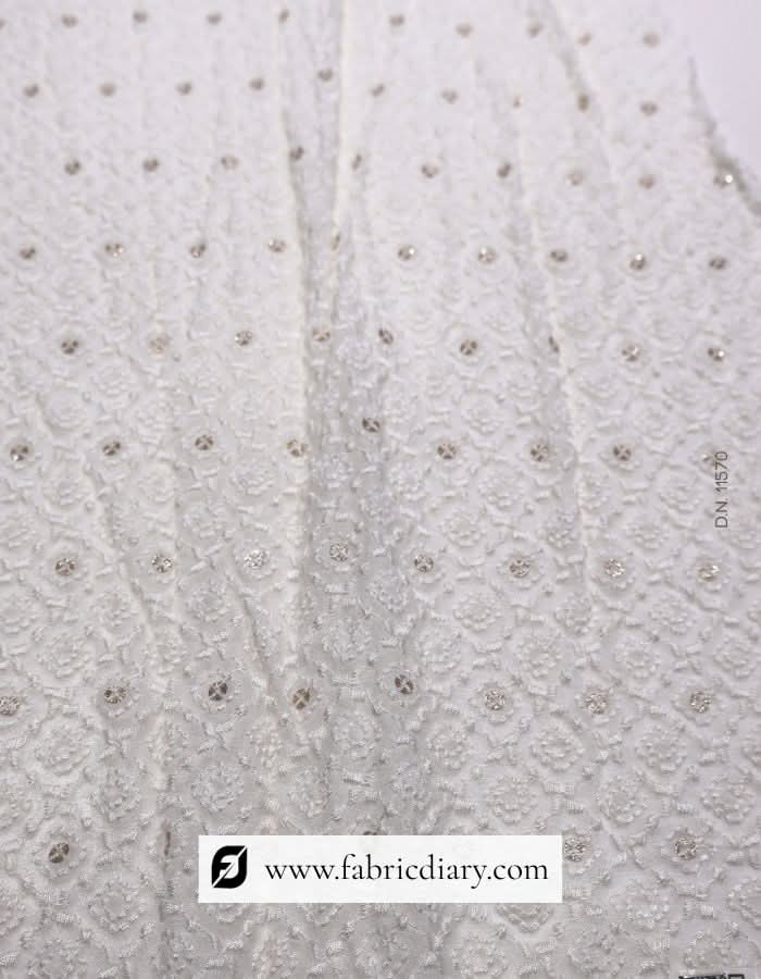 Luxury sherwani material for grooms – floral sequin fabric wholesale exporter