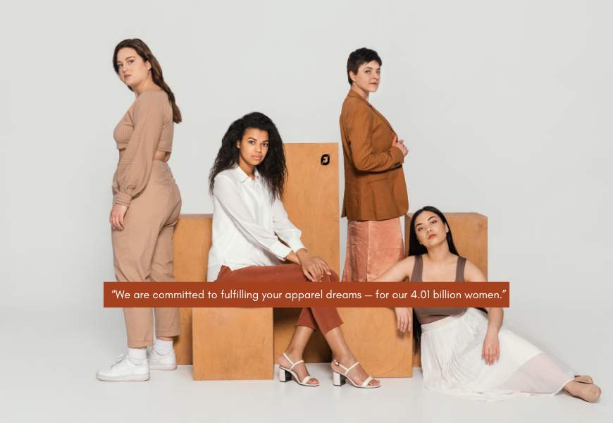 All types of Women's Clothes available with customize design 