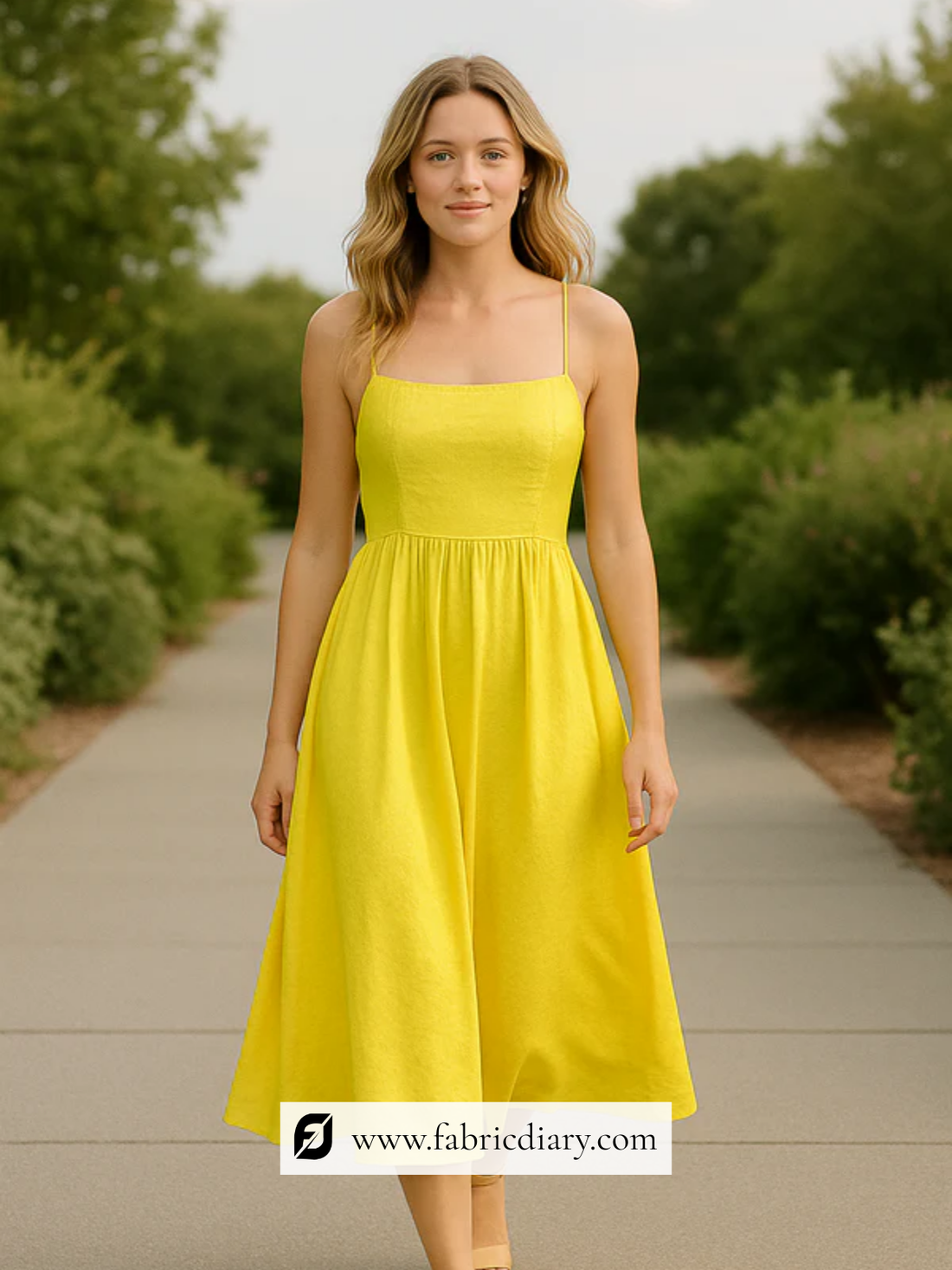 Yellow Dyed Viscose Muslin Fabric