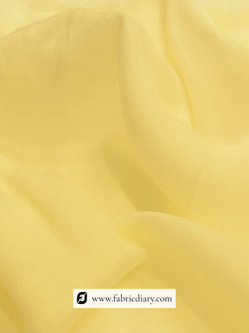 Yellow Dyed Viscose Muslin Fabric