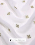 Zari embroidered butti on georgette – online bulk designer fabric for garments