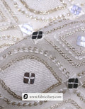 Designer Four Square Sequin Fabric