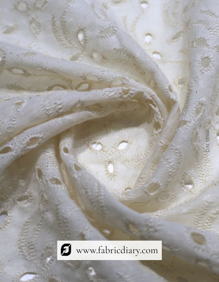 Designer Cotton Hakoba Embroidered Fabric