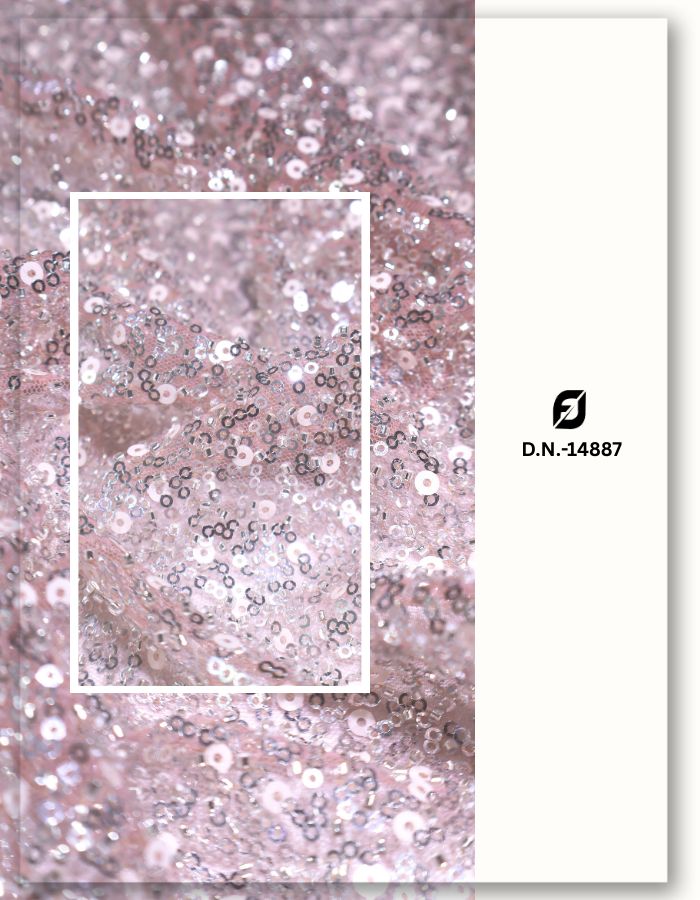 sequin embroidered fabric shiny designer fashion textile
