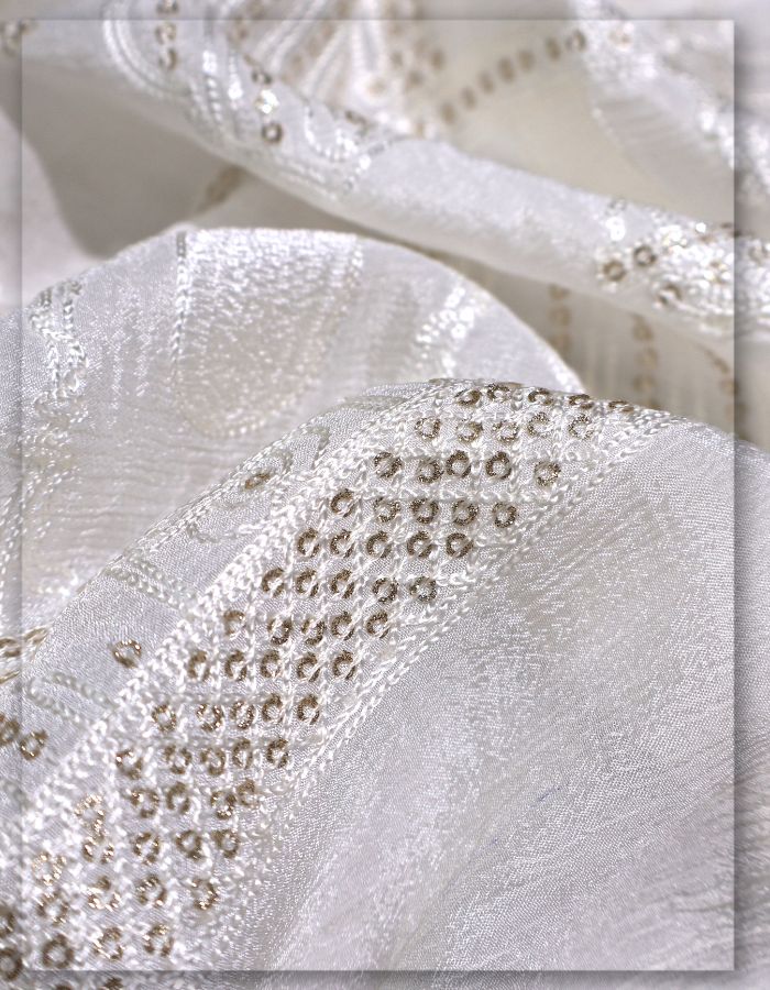 Traditional Heritage Designer Embroidered Dupatta - 7867