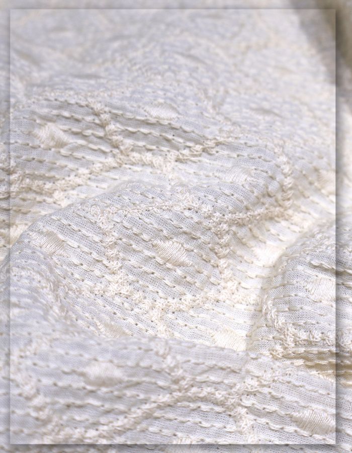Kora Cotton Embroidery Fabric for All Garment Types - 9601