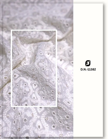 Broderie Anglaise Georgette Fabric for European Dresses #11382
