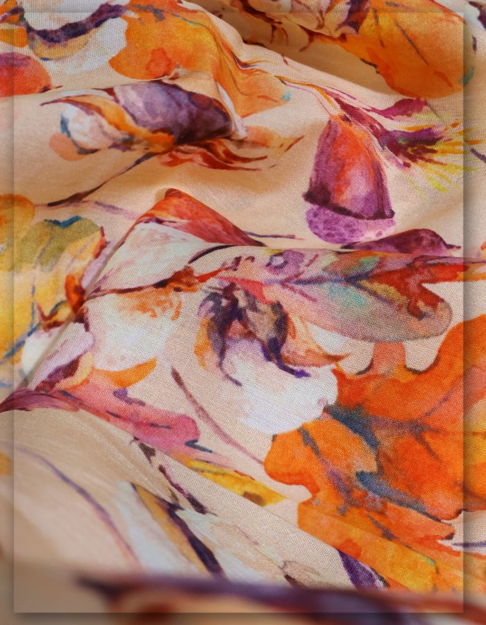 Digital Print Cotton Fabric for Boutique Clothing Designs