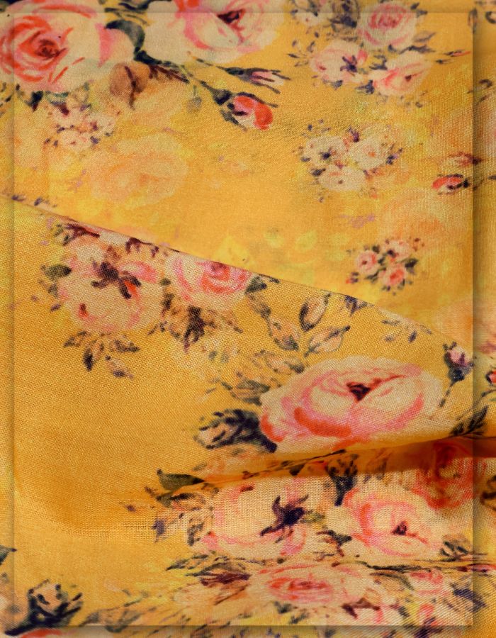 Digital Print Cotton Fabric for Modern Clothing Use