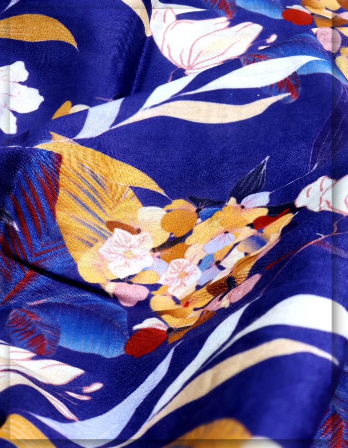 Digital Print Cotton Fabric for Fashion Production