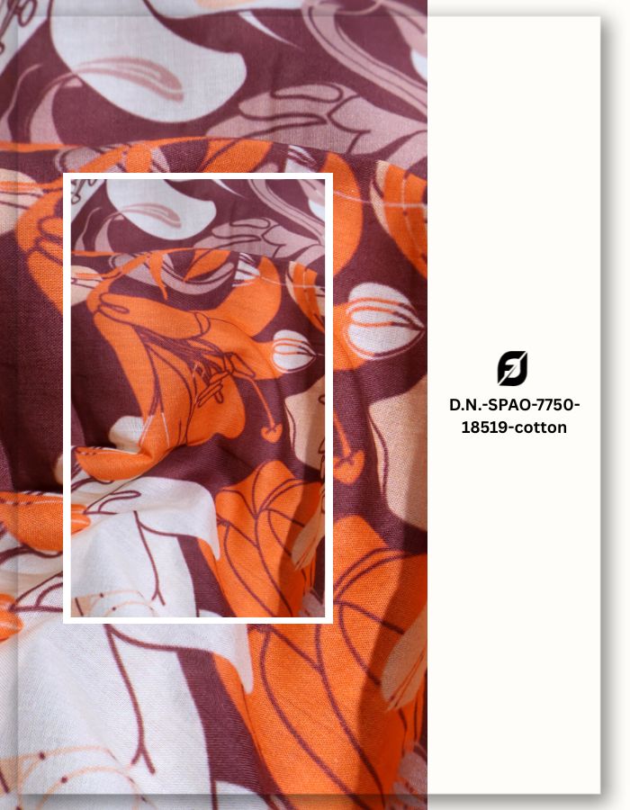 Printed Cotton Fabric for Contemporary Fashion Design