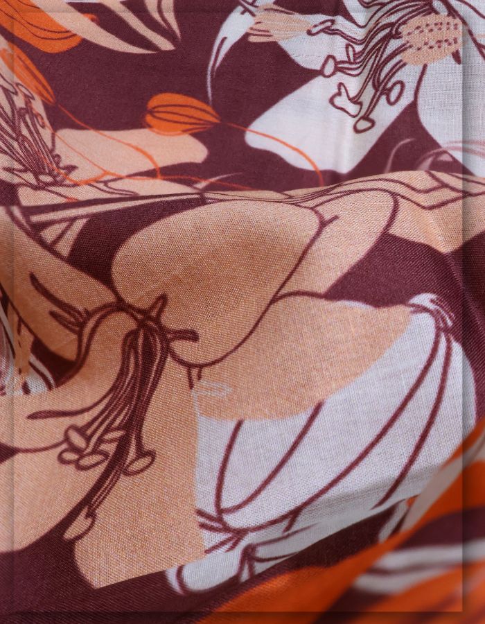 Mauve Lily Floral Printed Cotton Yard MF123-spao-7750-18519