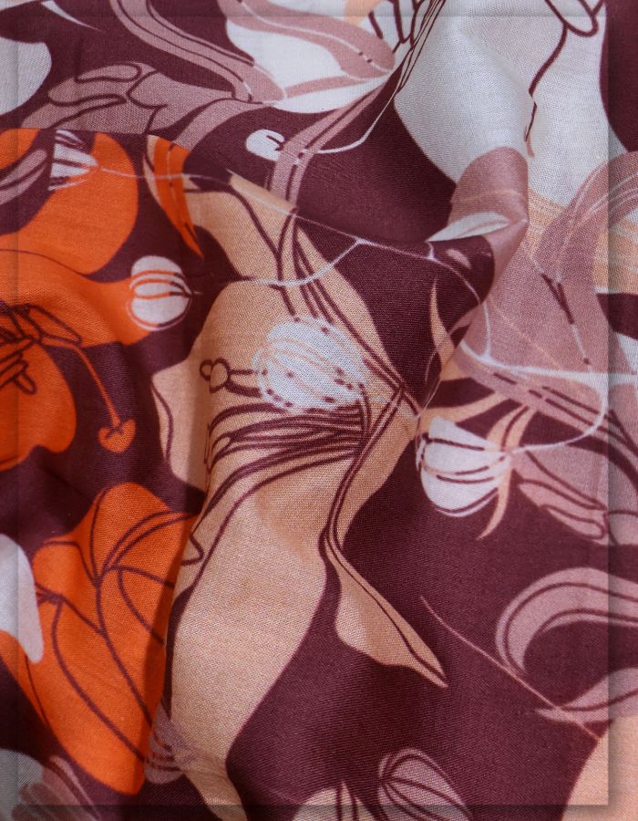 Digital Cotton Fabric for Women's Clothing Collections
